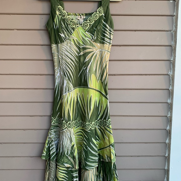 Ku De Ta Tropical Dress Womens Size small Green Small. - Picture 1 of 16
